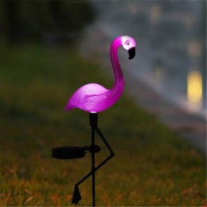 Solar Power Pink Flamingo