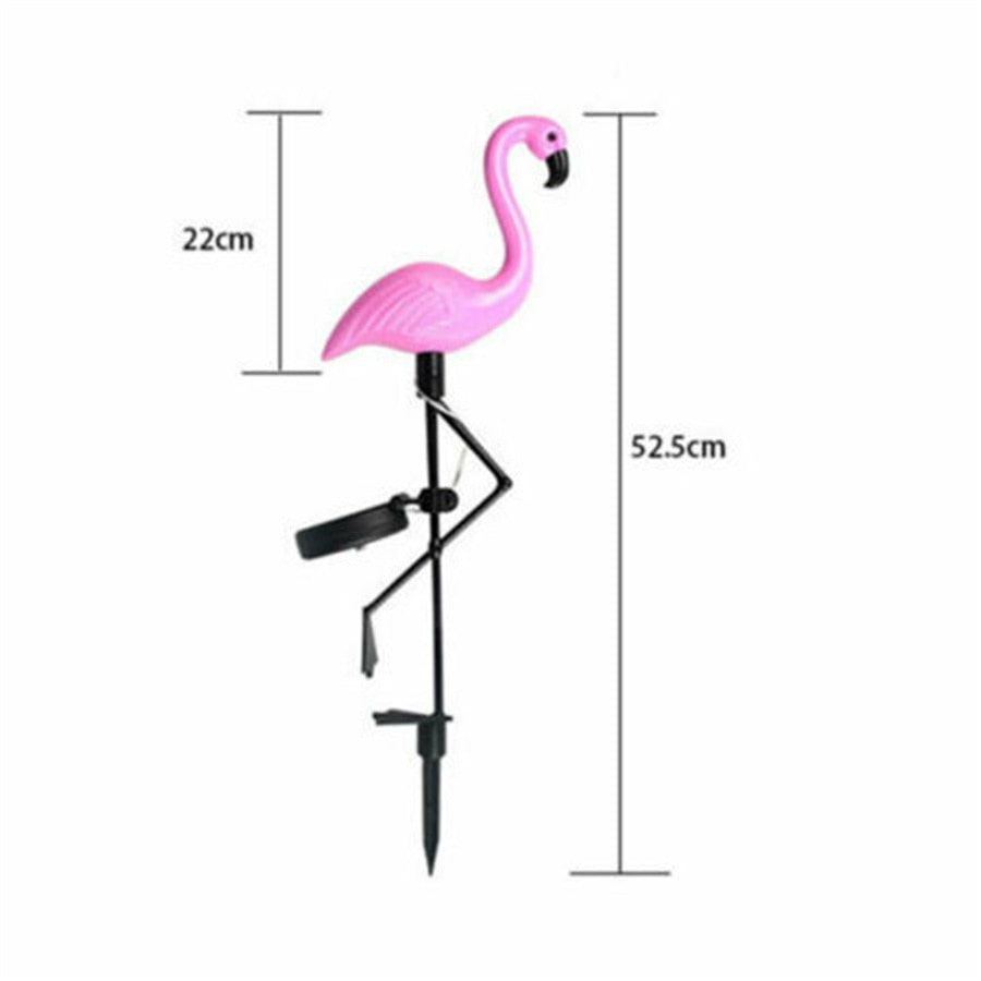 Solar Power Pink Flamingo