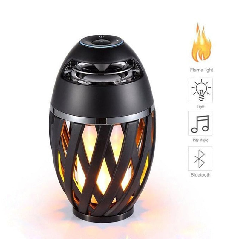 Speaker Flame Lamp Portable
